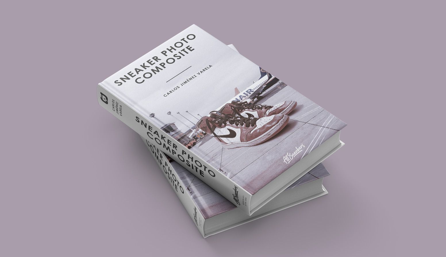 Création d'un livre d'art dédié aux Sneaker Photo Composites de Carlos Jiménez Varela : direction artistique et mise en page