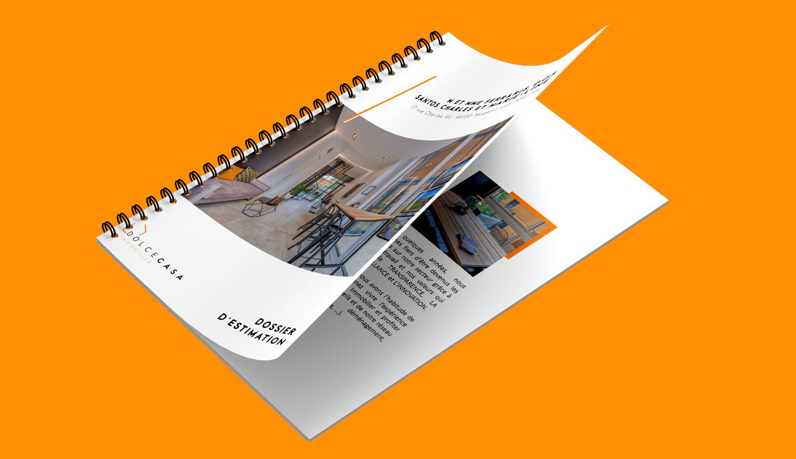 Création dossier estimation immobilier design premium agence immobilière Paris Ile-de-France France