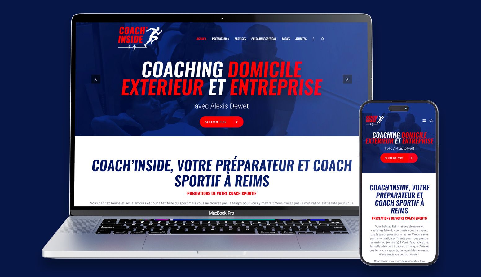 Création site internet SEO coach sportif OCR courses hybrides webdesigner Paris Ile-de-France France