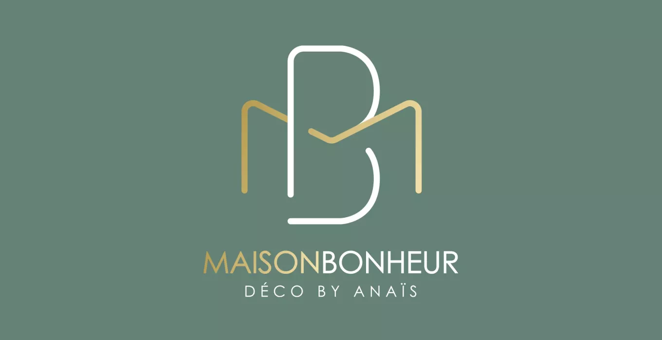 Création logo décoratrice intérieur Maison Bonheur Déco Anaïs identité visuelle Paris graphiste freelance Ile-de-France France