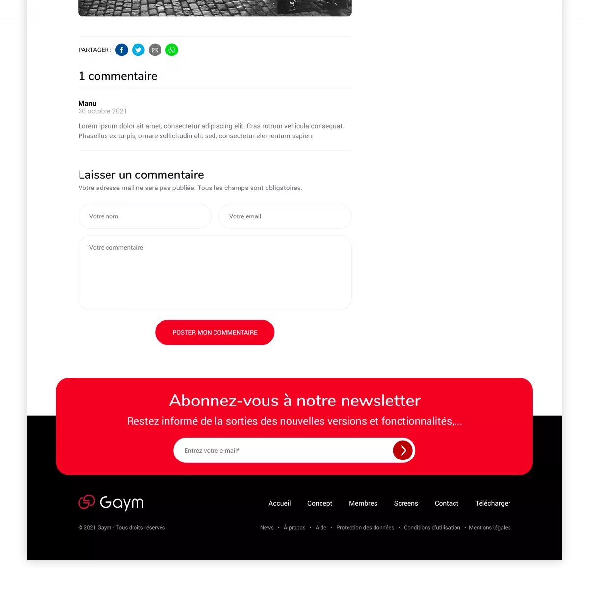 Création d’une page d’article responsive pour site internet réalisée par un webdesigner freelance à Paris spécialisé en UX design, contenu éditorial et référencement SEO