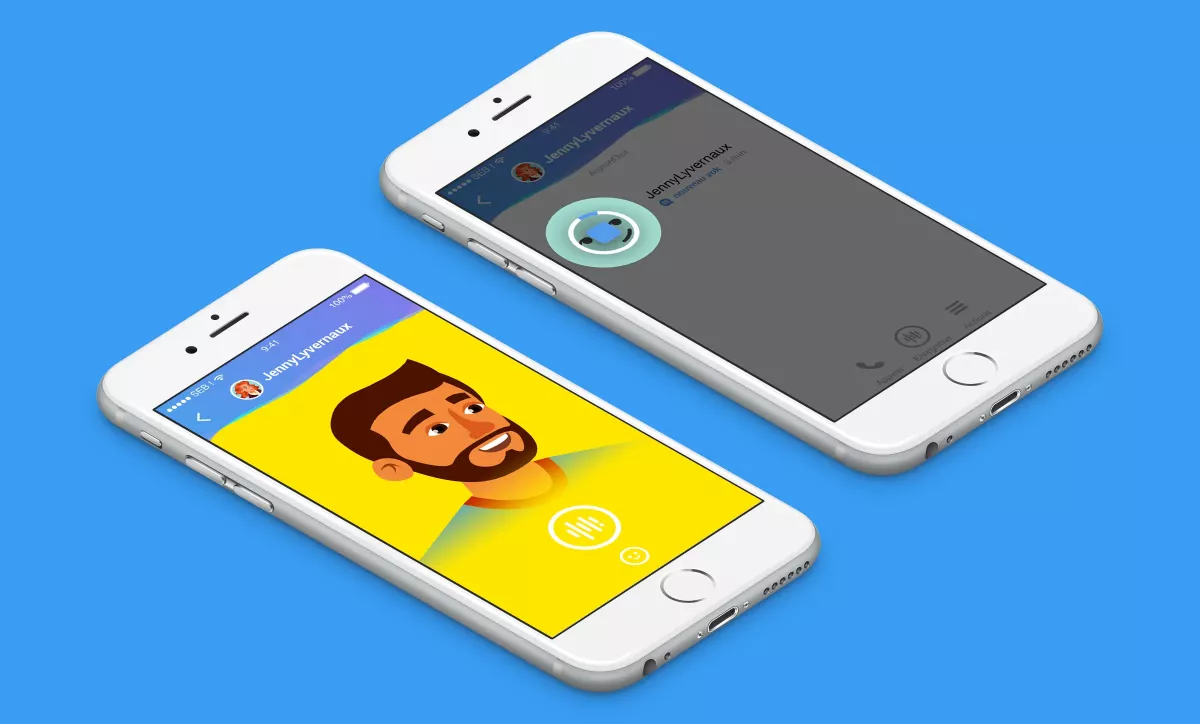 Messagerie vocale application mobile UX design Paris Vokal interface audio Île-de-France France UI mobile