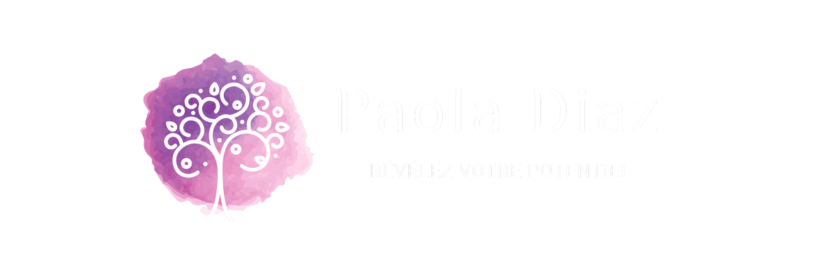 Création logo hypnothérapeute Paola Diaz identité visuelle bien-être graphiste Paris Ile-de-France France