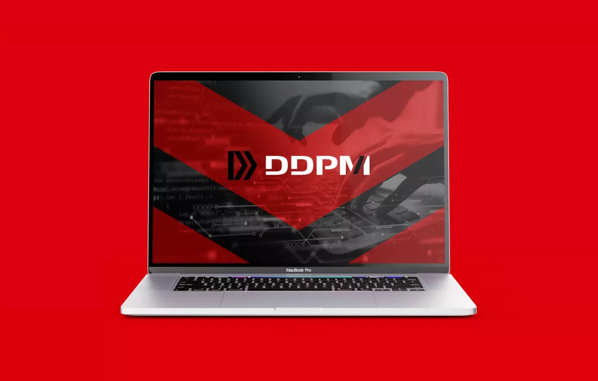 Identité visuelle DDPM appliquée sur support numérique par un graphiste freelance à Paris spécialisé en branding et design digital