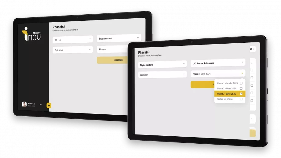Conception UX d'une application de gestion logistique sur tablette réalisée par un designer d'interface utilisateur en région parisienne et en France