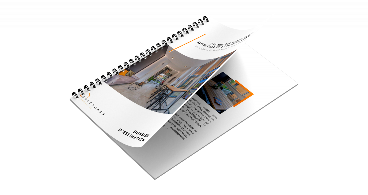 Création dossier estimation immobilier design premium agence immobilière Paris Ile-de-France France