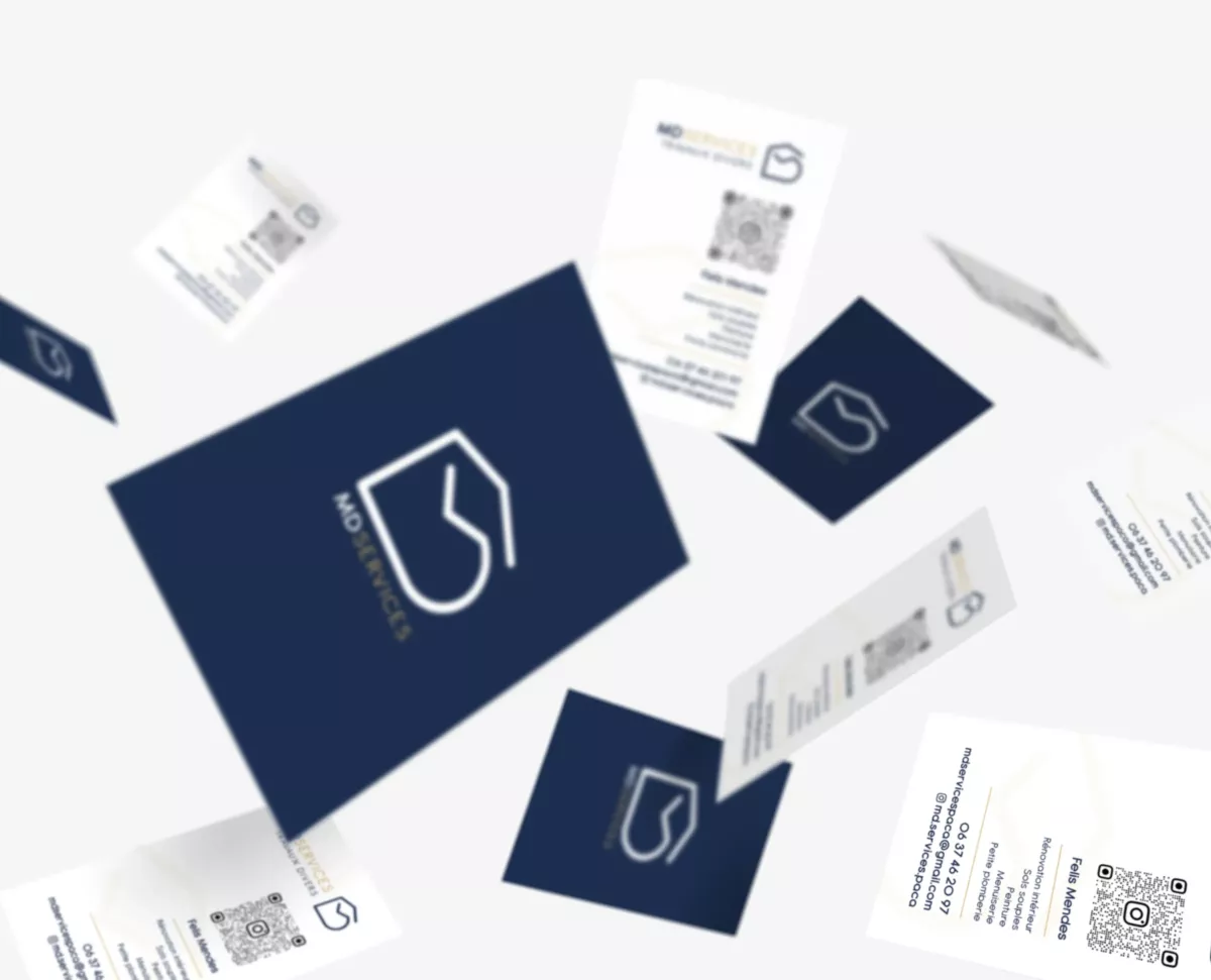 Identité visuelle appliquée sur objets publicitaires et supports de communication conçue par un graphiste à Paris