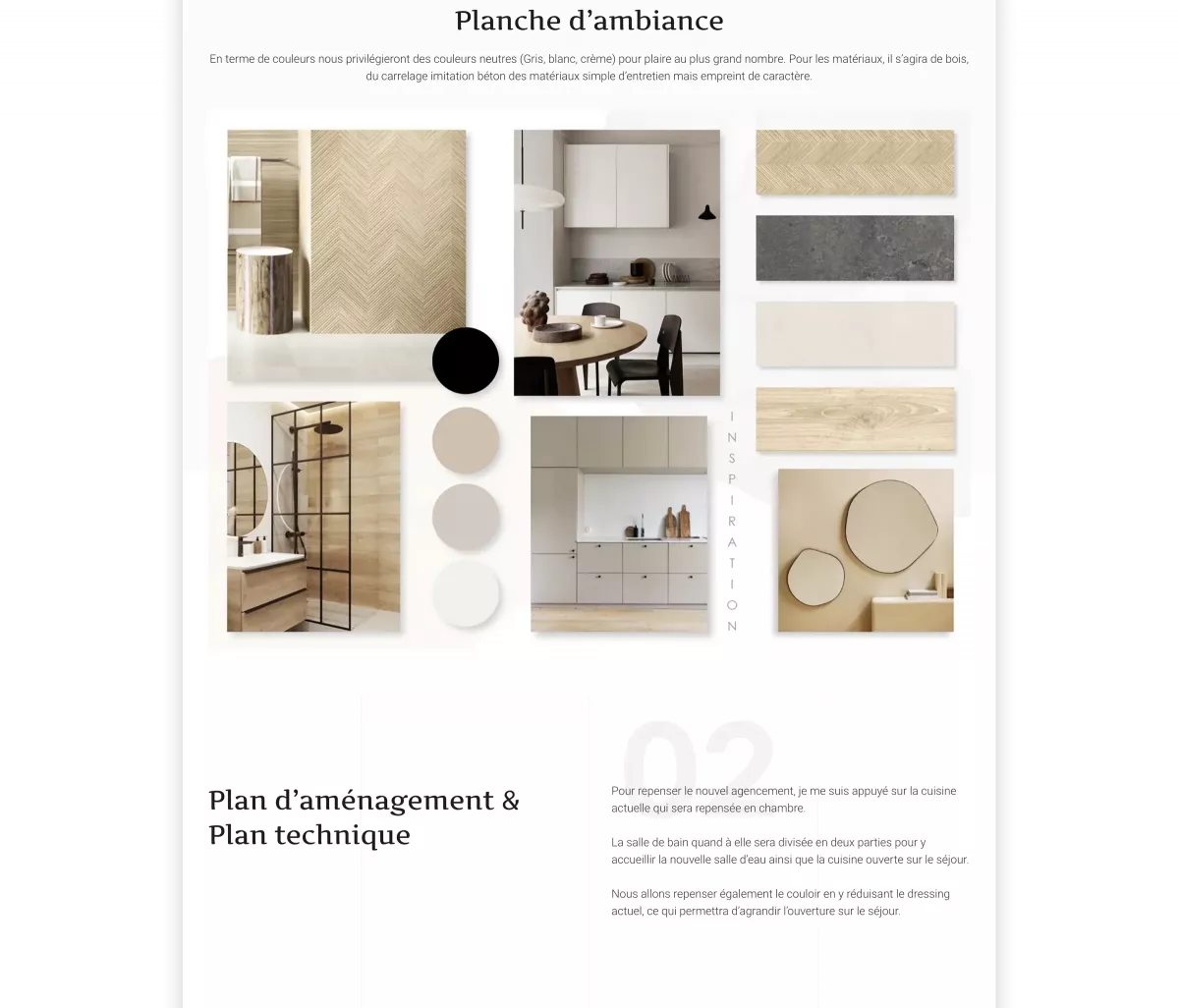 Page projet responsive de décoration d’intérieur créée par un webdesigner freelance à Paris spécialisé en UX UI et référencement SEO en France