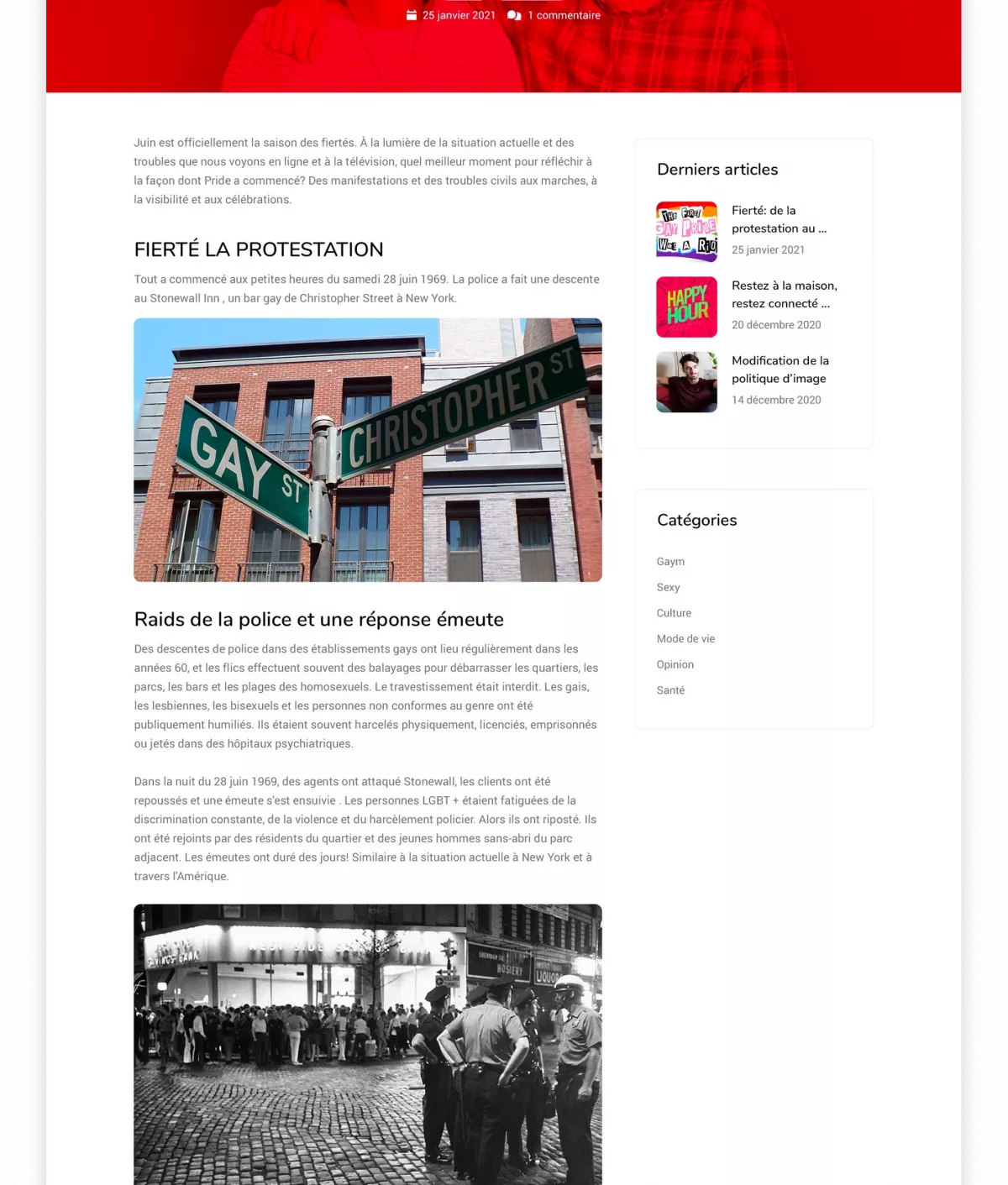 Création d’une page d’article responsive pour site internet réalisée par un webdesigner freelance à Paris spécialisé en UX design, contenu éditorial et référencement SEO