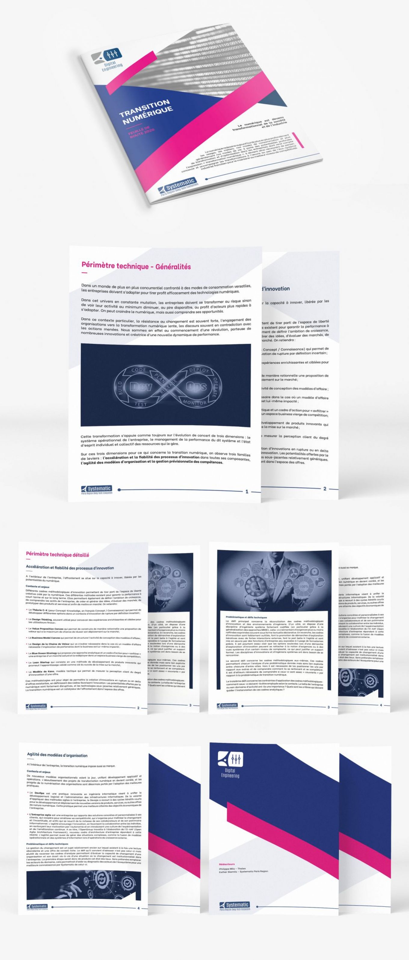 Design magazine rapport numérique Systematic mise en page éditoriale graphiste freelance Paris Ile-de-France France