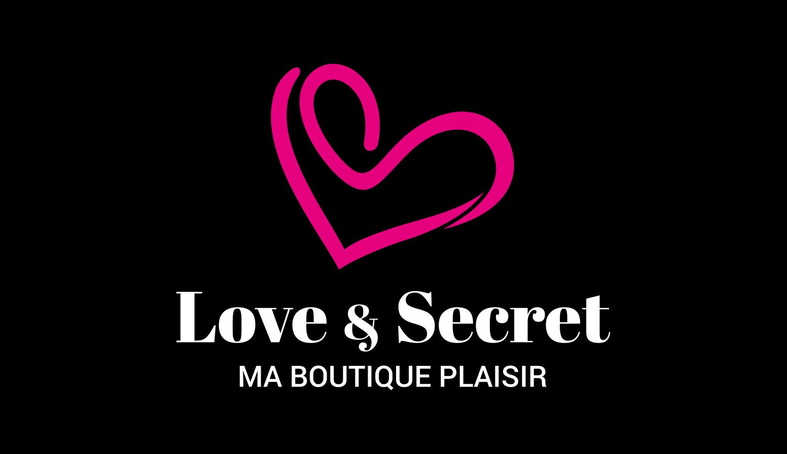 Création du logo Love & Secret réalisée par un graphiste freelance à Paris spécialisé en identité visuelle et branding pour boutique et commerce en France