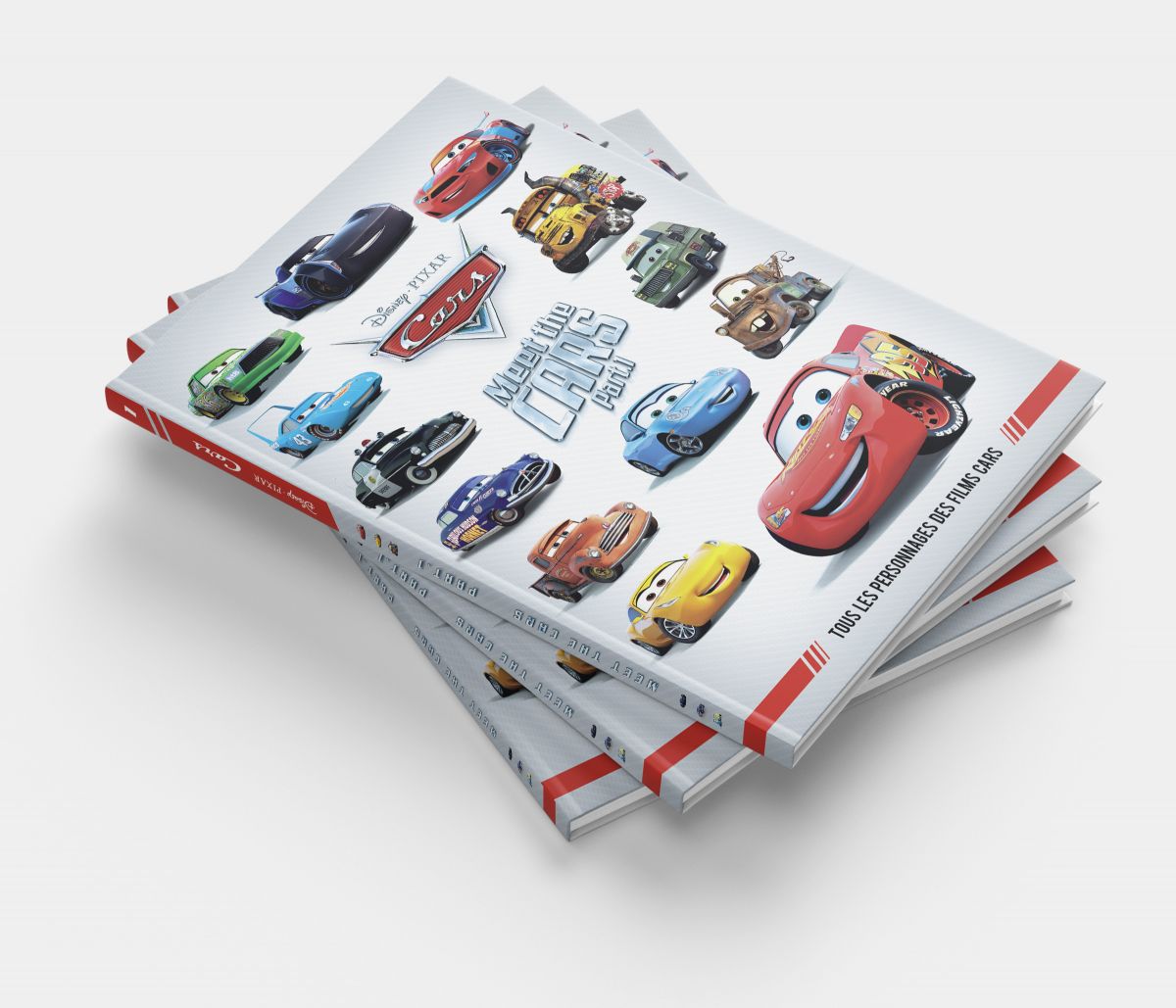 Collection livres Cars design éditorial série livres personnages Disney Pixar graphiste Paris Île-de-France France