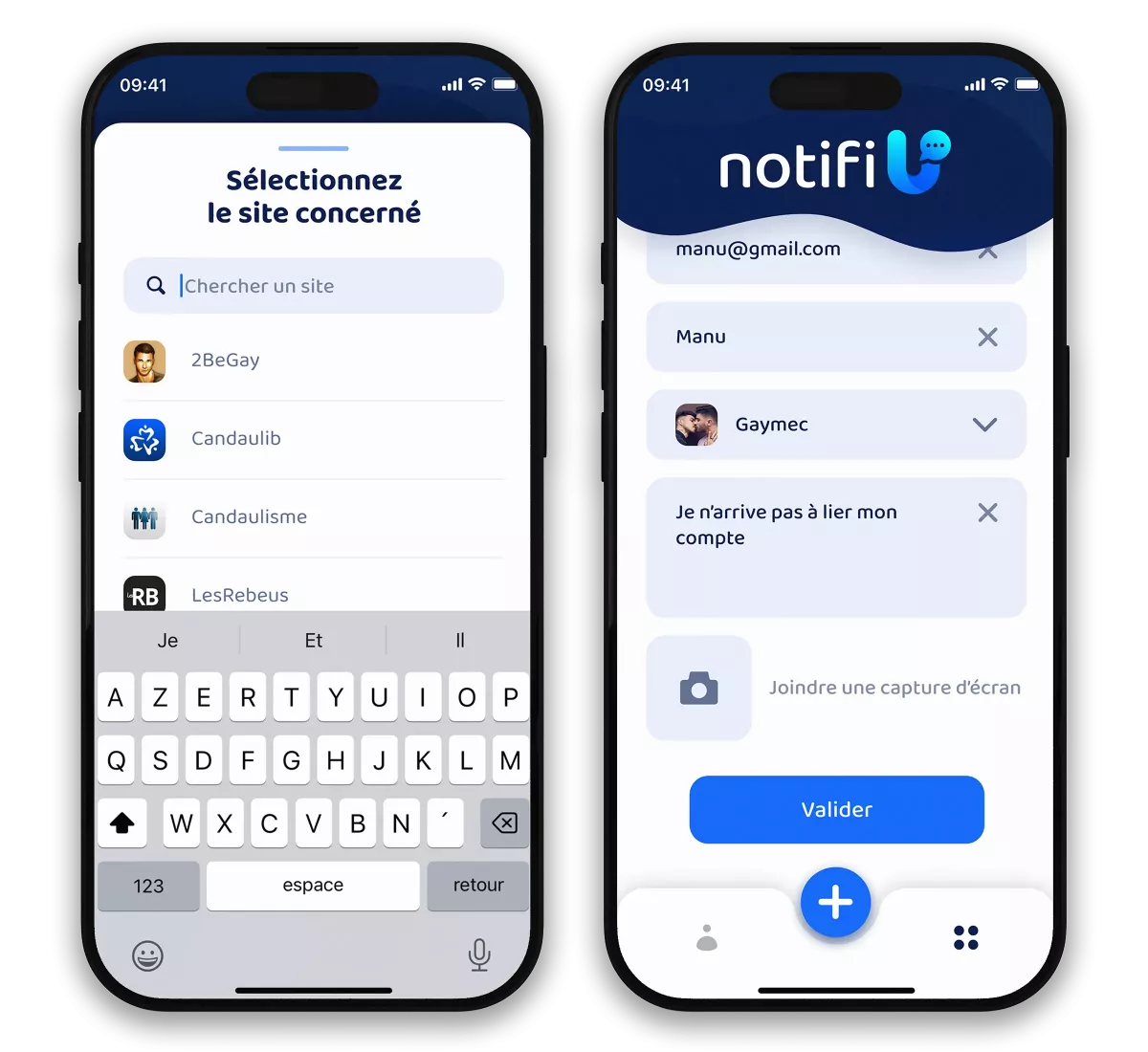 Création d'interfaces UX UI de formulaires mobiles réalisée par un graphiste freelance à Paris, en Île-de-France et en France