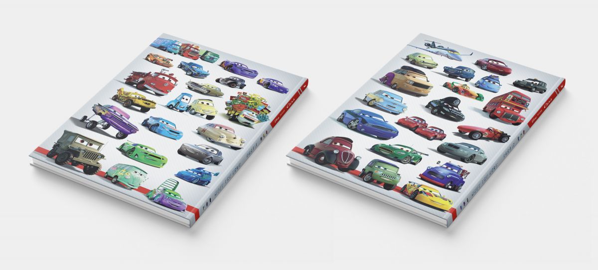 Double page livre Cars Miss Fritter design éditorial textures effets graphiques Paris Île-de-France France