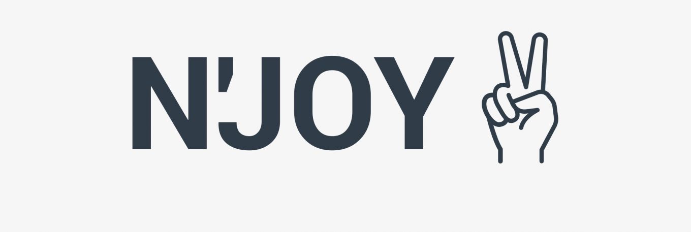 Logo Njoy application mobile design identité visuelle création logo startup Paris Île-de-France France