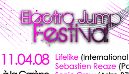création affiche print electro jump festival musique électro