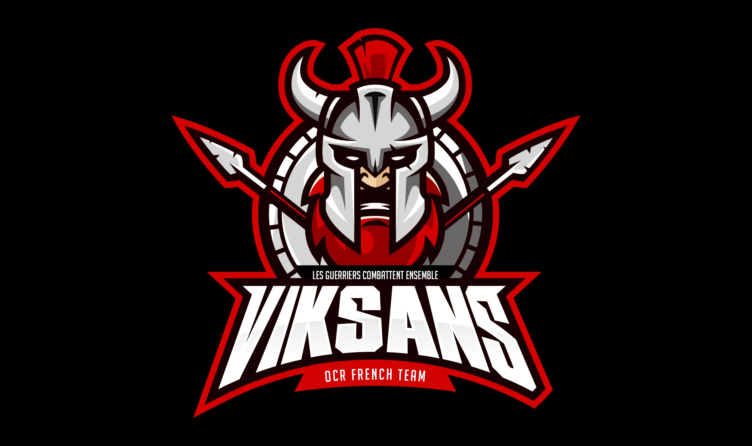 Création logo sportif Viksans OCR design guerrier viking spartiate graphiste Paris identité visuelle sport France