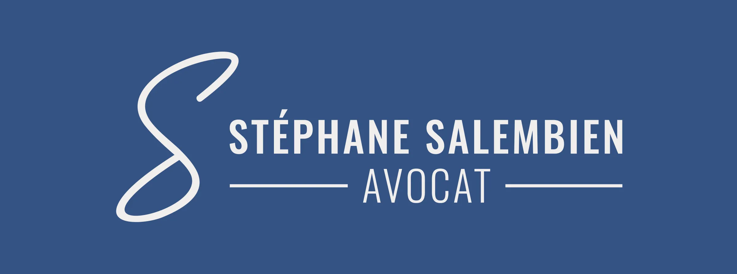 Création logo avocat Stéphane Salembien identité visuelle cabinet avocat Paris graphiste freelance Ile-de-France France