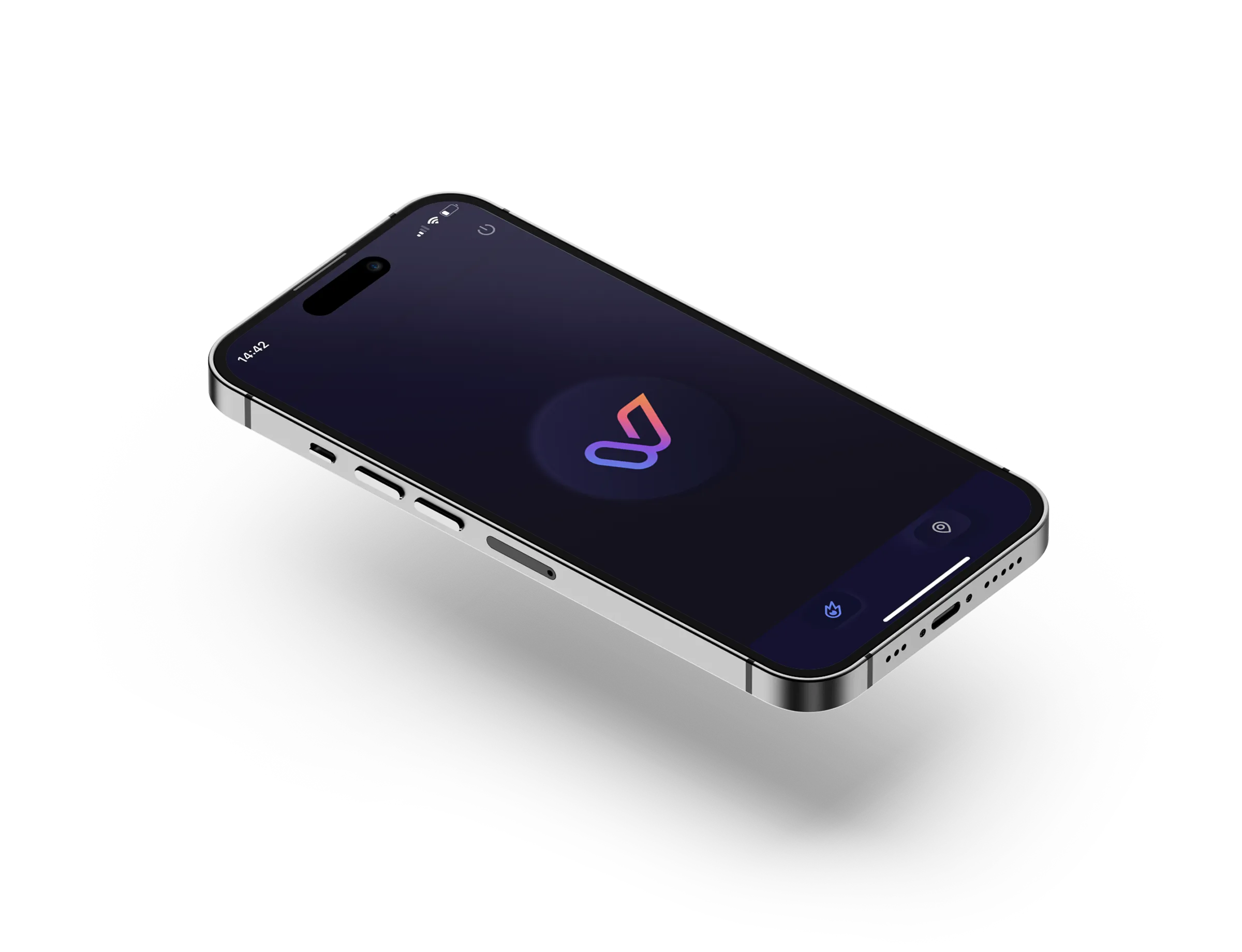 Logo application mobile sur smartphone UI design branding Wevel Paris graphiste freelance Ile-de-France France