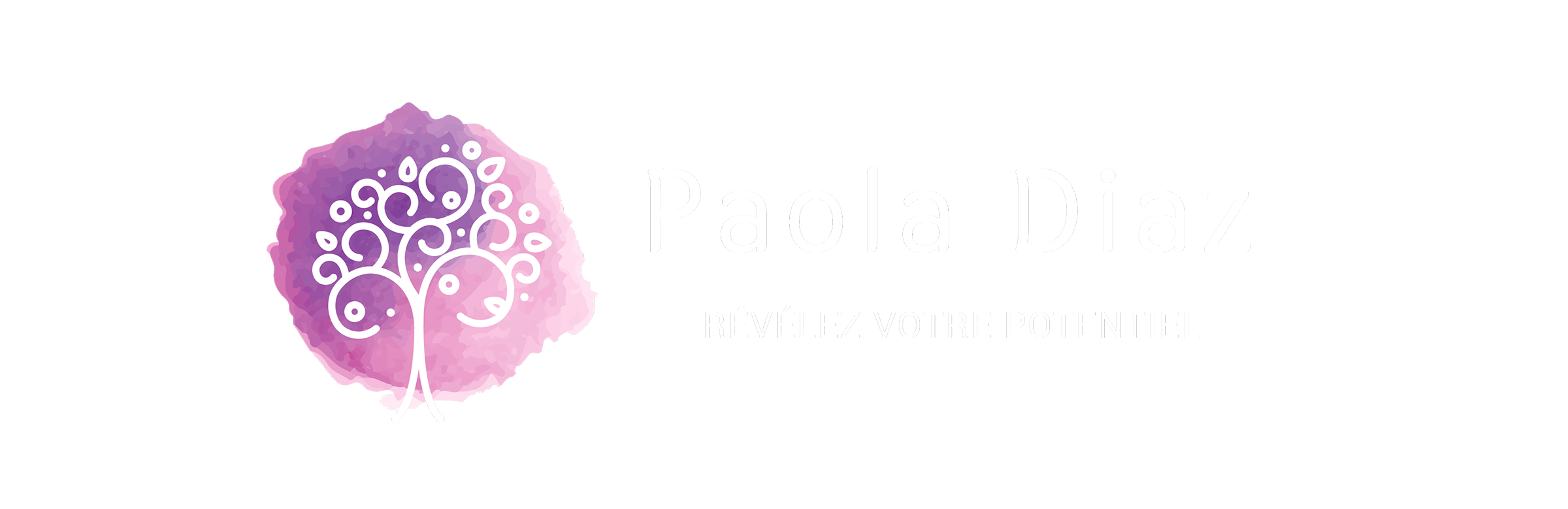 Création logo hypnothérapeute Paola Diaz identité visuelle bien-être graphiste Paris Ile-de-France France
