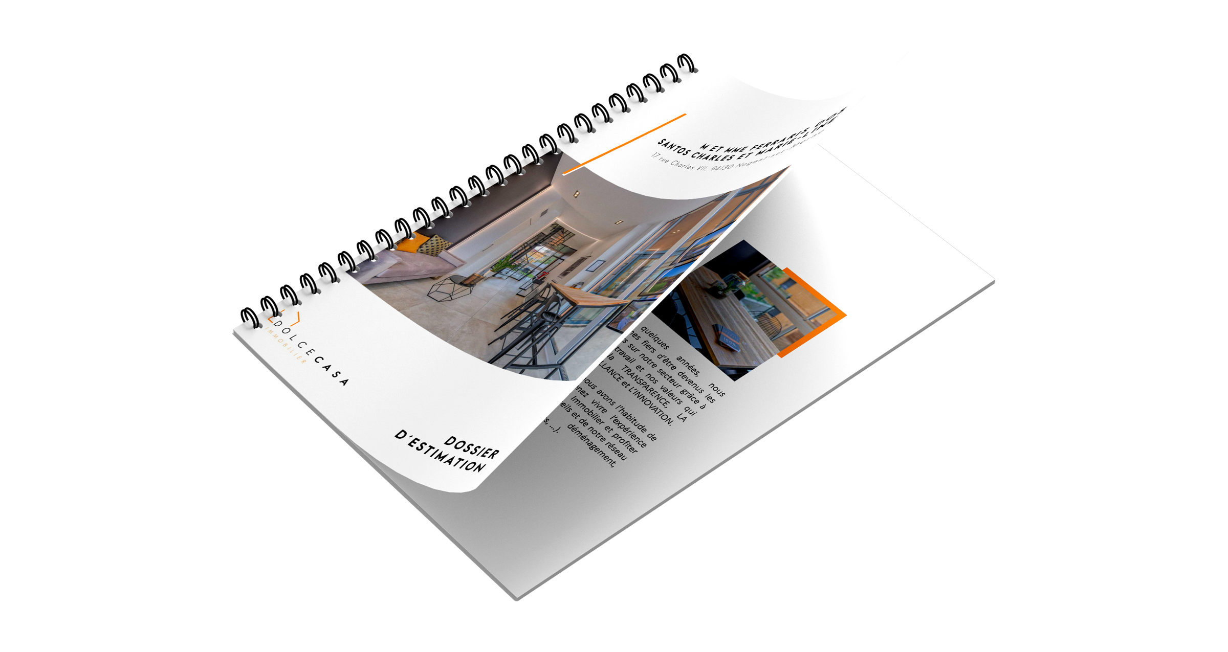 Création dossier estimation immobilier design premium agence immobilière Paris Ile-de-France France
