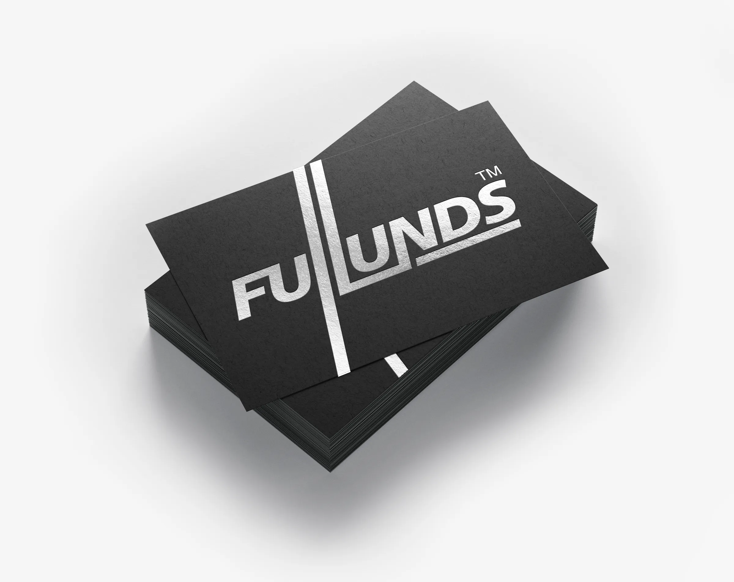 Cartes de visite FullUNDS créées par un graphiste freelance à Paris spécialisé en design print et identité visuelle en France