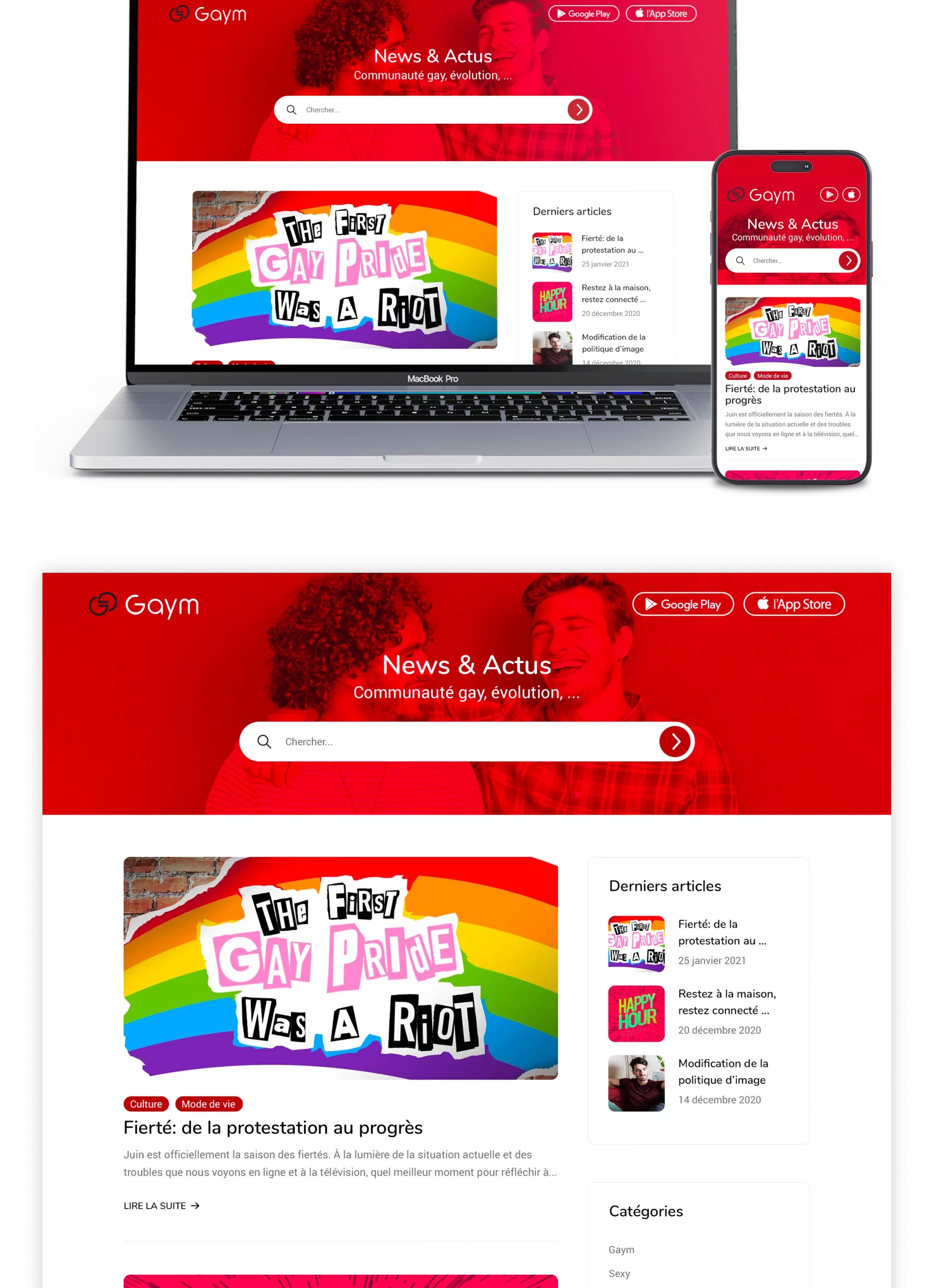 Création d’un blog optimisé SEO pour application mobile réalisé par un concepteur web freelance à Paris spécialisé en stratégie de contenu, UX design et référencement naturel