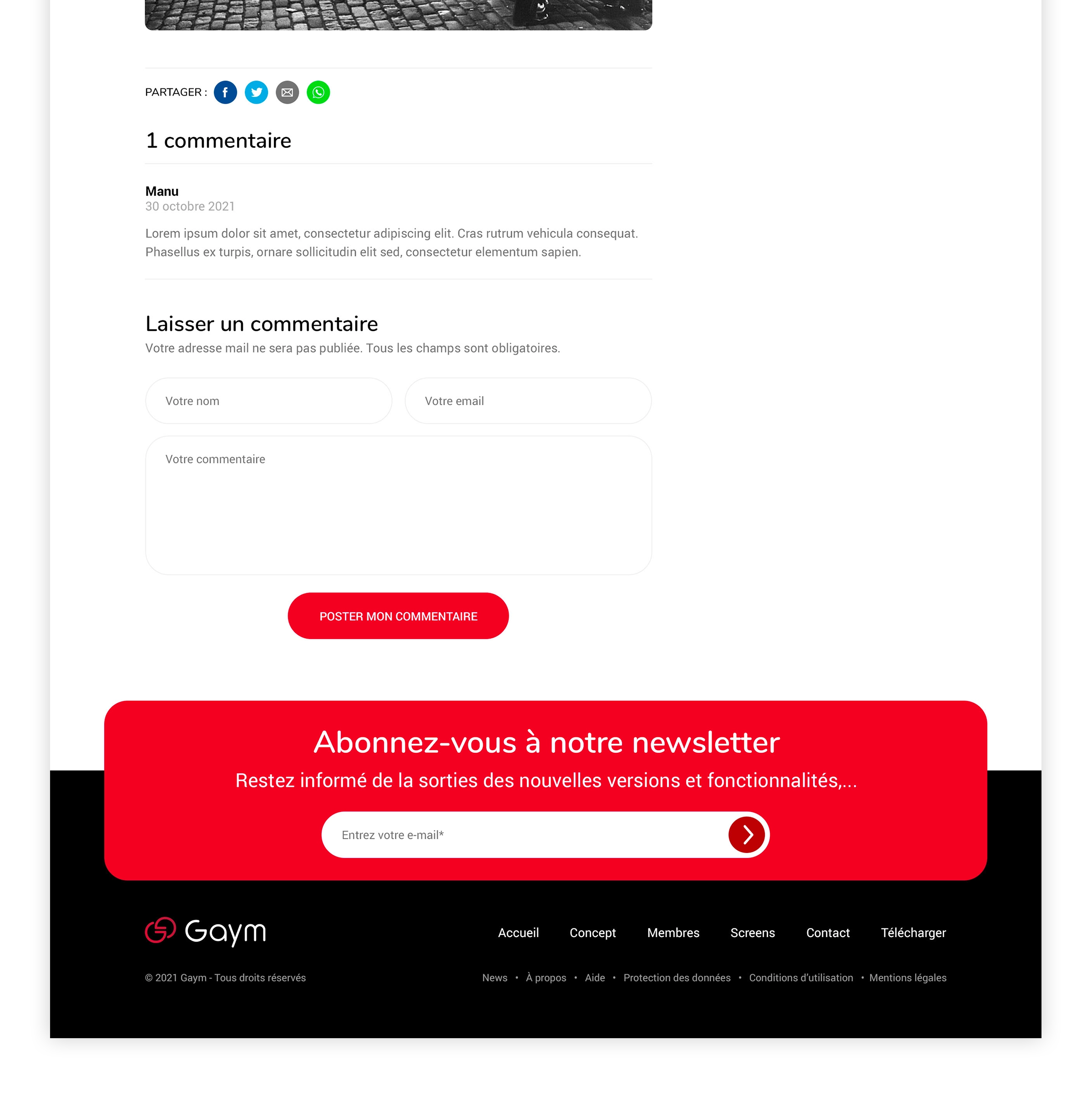 Création d’une page d’article responsive pour site internet réalisée par un webdesigner freelance à Paris spécialisé en UX design, contenu éditorial et référencement SEO