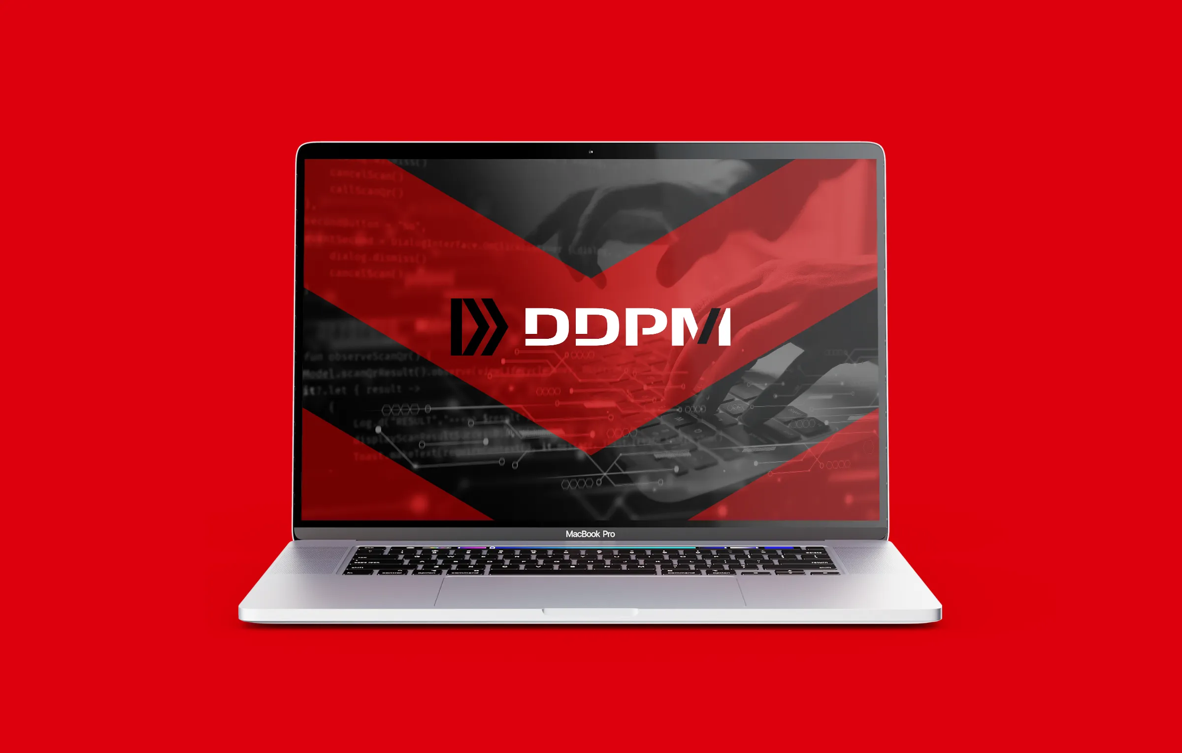 Identité visuelle DDPM appliquée sur support numérique par un graphiste freelance à Paris spécialisé en branding et design digital